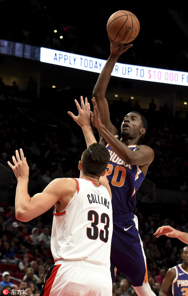 太阳战胜开拓者，继续胜势